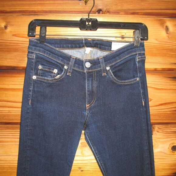 Rag and Bone Dark Denim Skinny Jeans - Picture 4 of 8